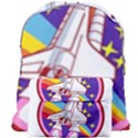 Pink Rainbow Rocket Giant Full Print Backpack View1