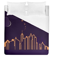 Skyscraper Town Urban Towers Duvet Cover (queen Size) by Wegoenart