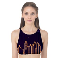 Skyscraper Town Urban Towers Tank Bikini Top by Wegoenart