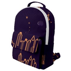 Skyscraper Town Urban Towers Flap Pocket Backpack (small) by Wegoenart