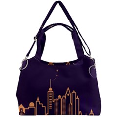 Skyscraper Town Urban Towers Double Compartment Shoulder Bag by Wegoenart