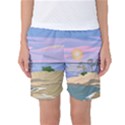 Vacation Island Sunset Sunrise Women s Basketball Shorts View1