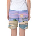 Vacation Island Sunset Sunrise Women s Basketball Shorts View2