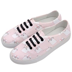 Pattern Pink Cute Sweet Fur Cats Women s Classic Low Top Sneakers by Wegoenart