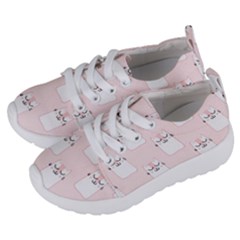 Pattern Pink Cute Sweet Fur Cats Kids  Lightweight Sports Shoes by Wegoenart