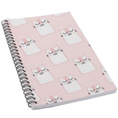 Pattern Pink Cute Sweet Fur Cats 5 5  X 8 5  Notebook by Wegoenart