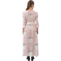 Pattern Pink Cute Sweet Fur Cats Button Up Maxi Dress View2