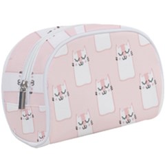 Pattern Pink Cute Sweet Fur Cats Makeup Case (large)