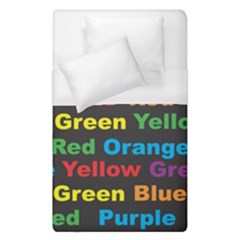 Red Yellow Blue Green Purple Duvet Cover (single Size) by Wegoenart