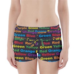 Red Yellow Blue Green Purple Boyleg Bikini Wrap Bottoms by Wegoenart