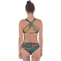 Red Yellow Blue Green Purple Criss Cross Bikini Set View2