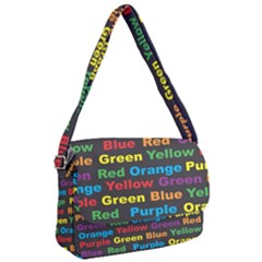 Red Yellow Blue Green Purple Courier Bag by Wegoenart