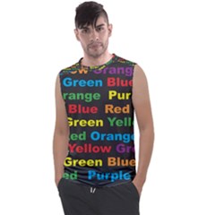 Red Yellow Blue Green Purple Men s Regular Tank Top