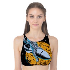 Astronaut Planet Space Science Tank Bikini Top by Wegoenart