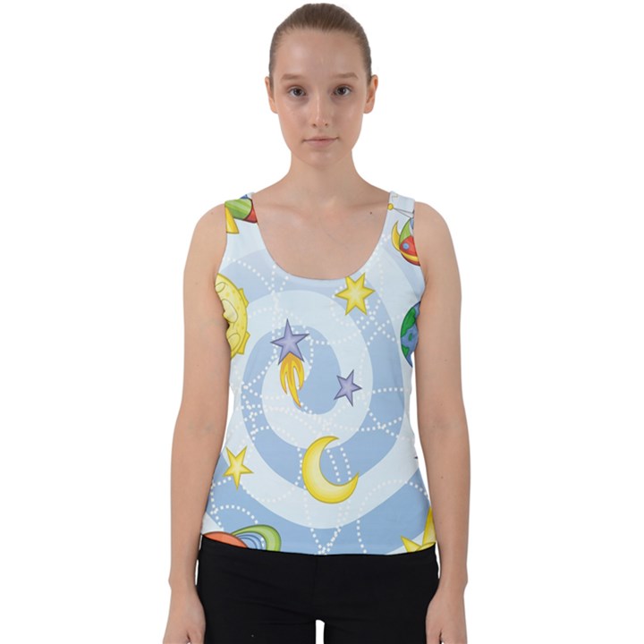 Science Fiction Outer Space Velvet Tank Top