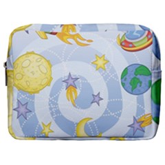 Science Fiction Outer Space Make Up Pouch (large) by Wegoenart