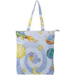 Science Fiction Outer Space Double Zip Up Tote Bag by Wegoenart