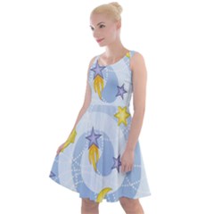 Science Fiction Outer Space Knee Length Skater Dress