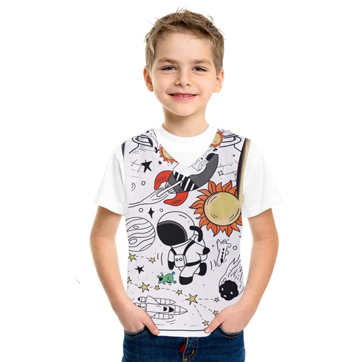 Astronaut Drawing Planet Kids  SportsWear