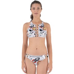 Astronaut Drawing Planet Perfectly Cut Out Bikini Set by Wegoenart