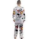 Astronaut Drawing Planet Men s Satin Pajamas Long Pants Set View2