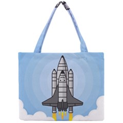 Rocket Shuttle Spaceship Science Mini Tote Bag by Wegoenart