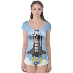 Rocket Shuttle Spaceship Science Boyleg Leotard  by Wegoenart