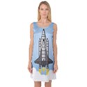 Rocket Shuttle Spaceship Science Sleeveless Satin Nightdress View1