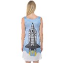 Rocket Shuttle Spaceship Science Sleeveless Satin Nightdress View2