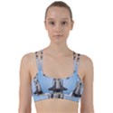 Rocket Shuttle Spaceship Science Line Them Up Sports Bra View1