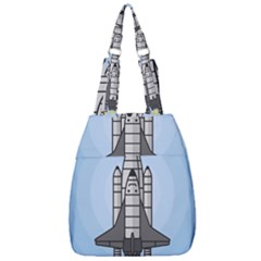 Rocket Shuttle Spaceship Science Center Zip Backpack by Wegoenart