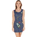 Cat Cosmos Cosmonaut Rocket Bodycon Dress View1