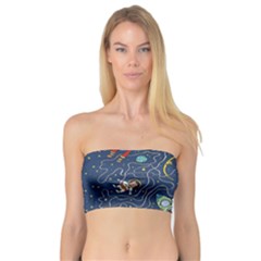 Cat Cosmos Cosmonaut Rocket Bandeau Top by Wegoenart