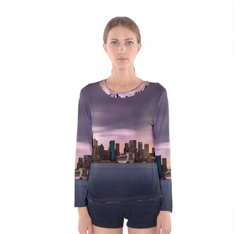 Sydney Australia Travel Oceania Women s Long Sleeve Tee by Wegoenart