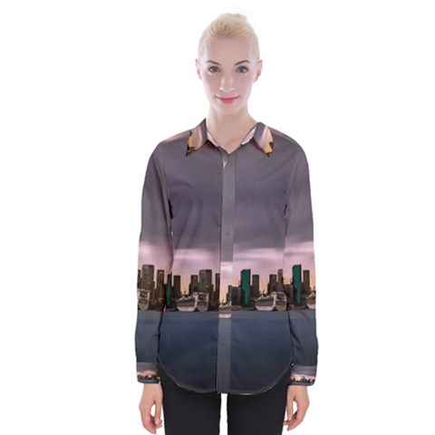 Sydney Australia Travel Oceania Womens Long Sleeve Shirt by Wegoenart