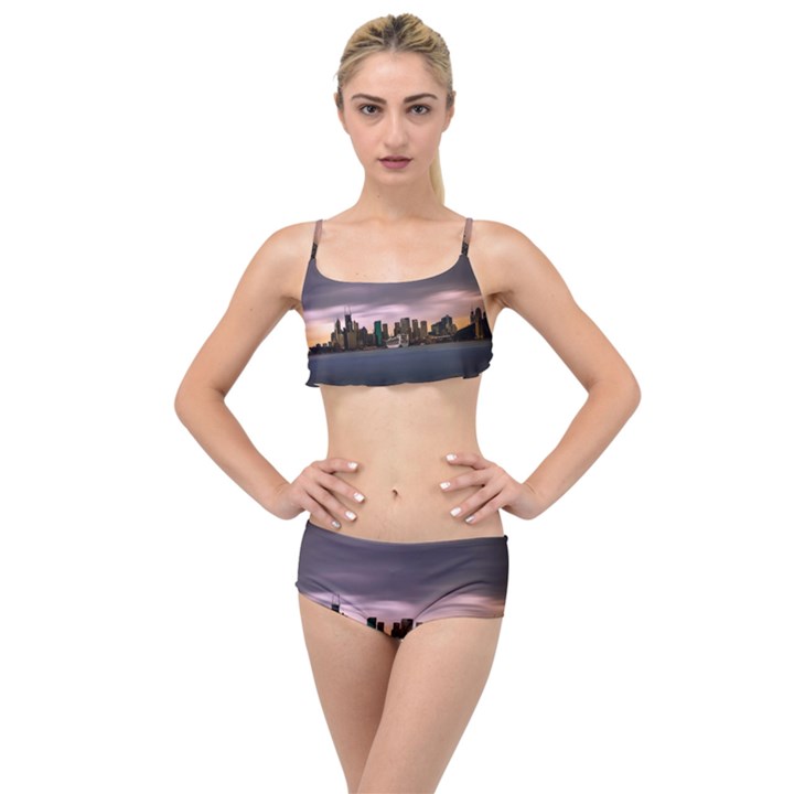 Sydney Australia Travel Oceania Layered Top Bikini Set