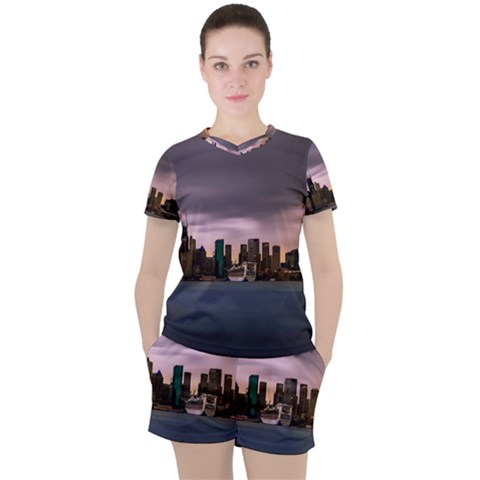 Sydney Australia Travel Oceania Women s Tee And Shorts Set by Wegoenart