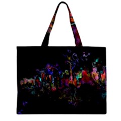 Grunge Paint Splatter Splash Ink Zipper Mini Tote Bag by Wegoenart