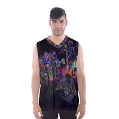 Grunge Paint Splatter Splash Ink Men s Basketball Tank Top by Wegoenart