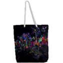 Grunge Paint Splatter Splash Ink Full Print Rope Handle Tote (Large) View2