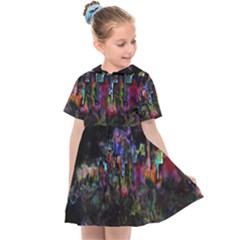 Grunge Paint Splatter Splash Ink Kids  Sailor Dress