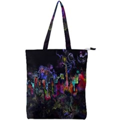 Grunge Paint Splatter Splash Ink Double Zip Up Tote Bag by Wegoenart