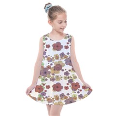 Multicolored Floral Collage Print Kids  Summer Dress by dflcprintsclothing