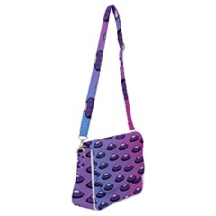 Ufo Alien Pattern Shoulder Bag With Back Zipper by Wegoenart