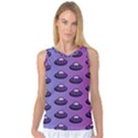 Ufo Alien Pattern Women s Basketball Tank Top View1