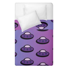 Ufo Alien Pattern Duvet Cover Double Side (single Size) by Wegoenart