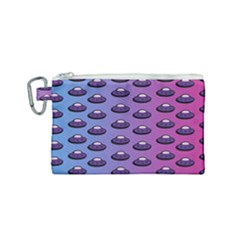 Ufo Alien Pattern Canvas Cosmetic Bag (small) by Wegoenart