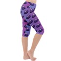 Ufo Alien Pattern Lightweight Velour Cropped Yoga Leggings View3