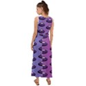 Ufo Alien Pattern V-Neck Chiffon Maxi Dress View2