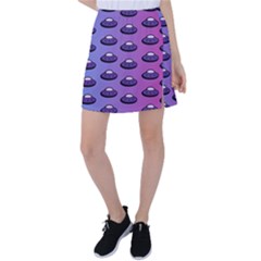 Ufo Alien Pattern Tennis Skirt